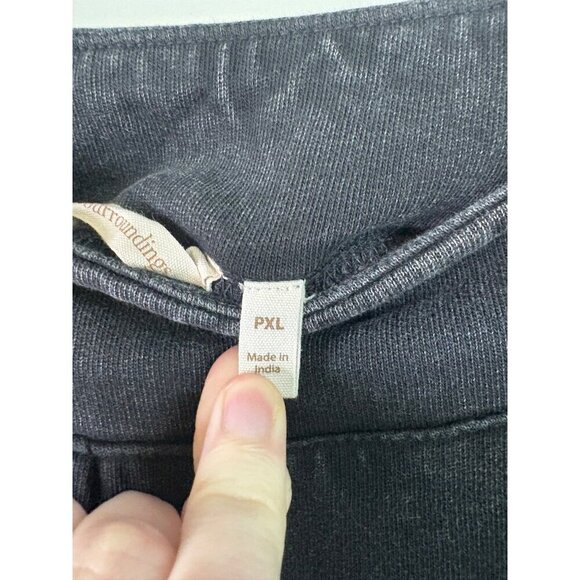 Soft Surroundings Women's Gray Pull On Lounge Comfy Cropped Pants Size PXL - Picture 5 of 10